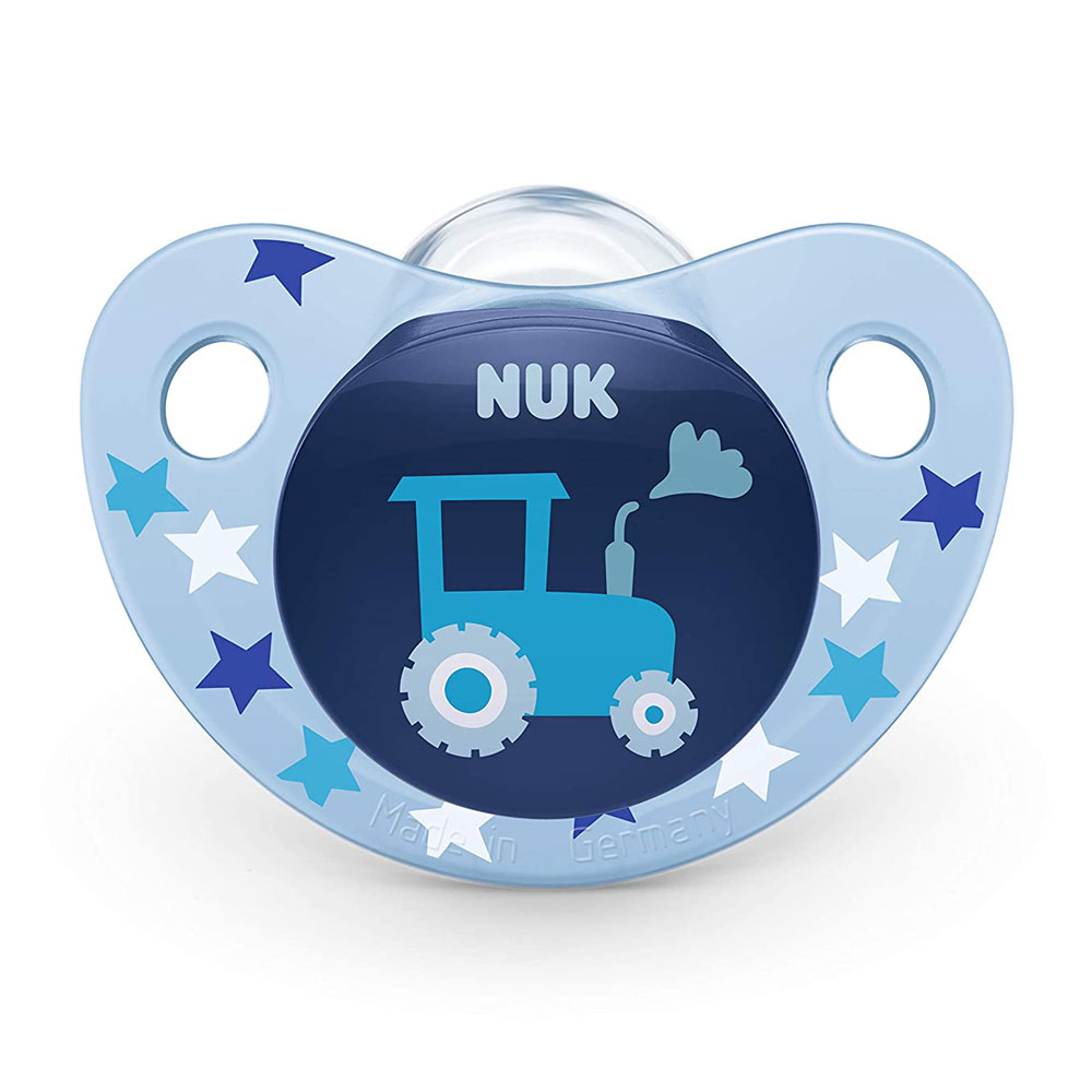 Suzetă NUK Trendline Tractor M2 Silicon, 6-18 luni - imagine 2
