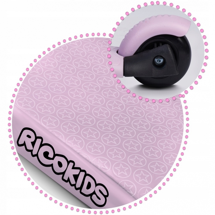 Trotineta Ricokids Cubi 3in1 Roz, LED, Scaunel - imagine 7