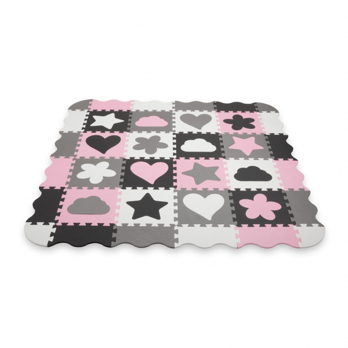 Covoras Puzzle Kidwell Happy Love, Spuma EVA Moale - imagine 3