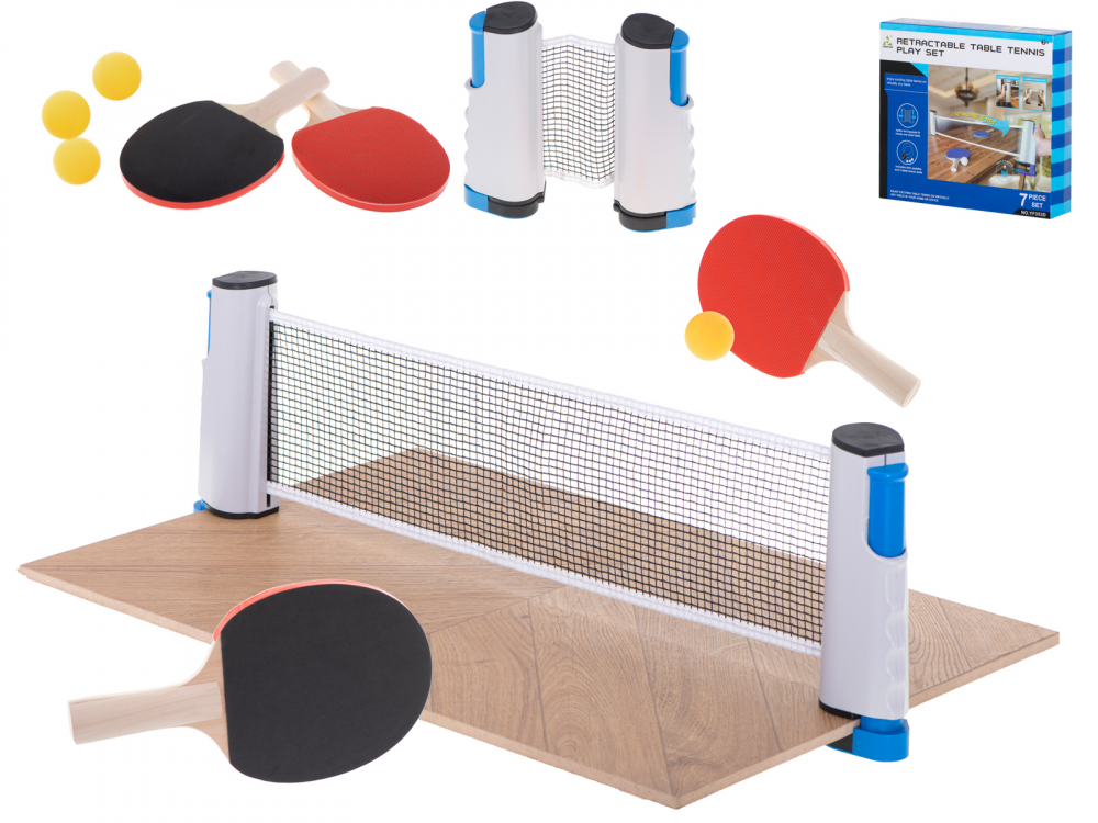 Set Tenis de Masa Ikonka, 2 Palete + 3 Mingi - imagine 2
