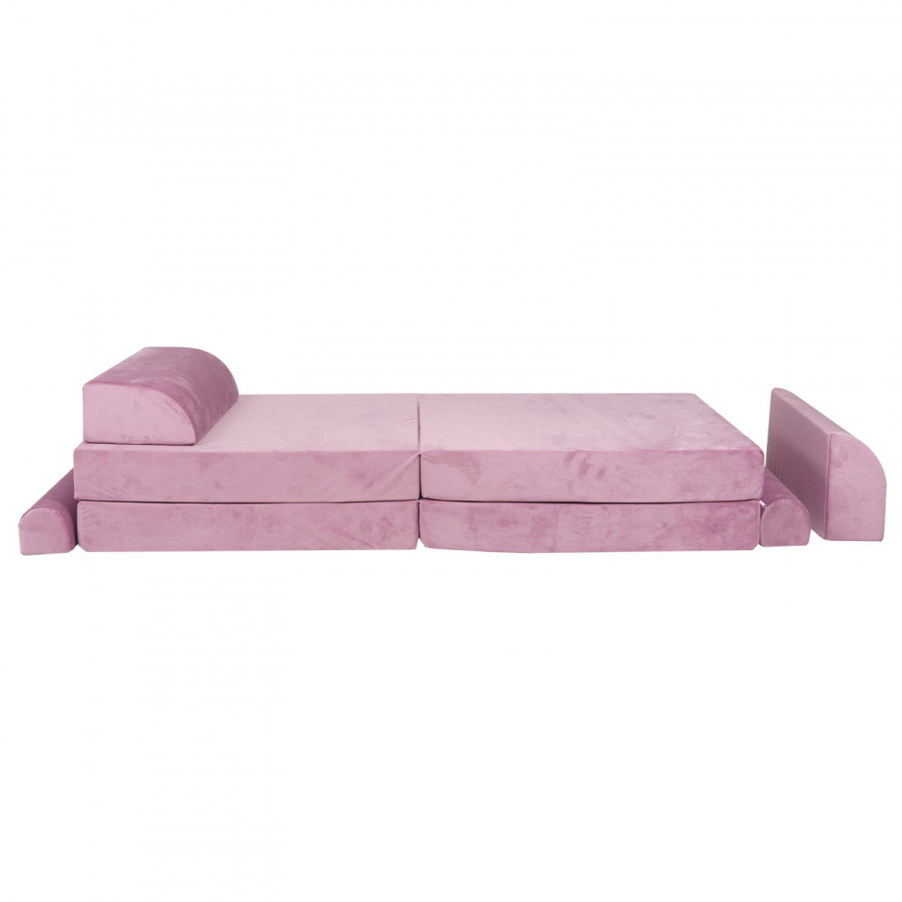 Canapea Modulară Meowbaby Velvet Roz - imagine 4