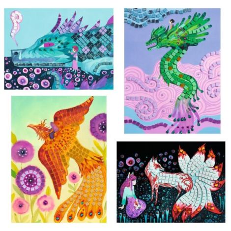 Djeco Mozaic Creaturi Mitice - Joc Creativ - imagine 3