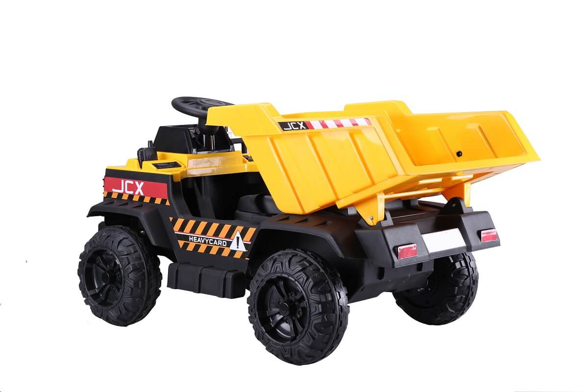 Masinuta Electrica Basculanta Galben | Autokids - imagine 3
