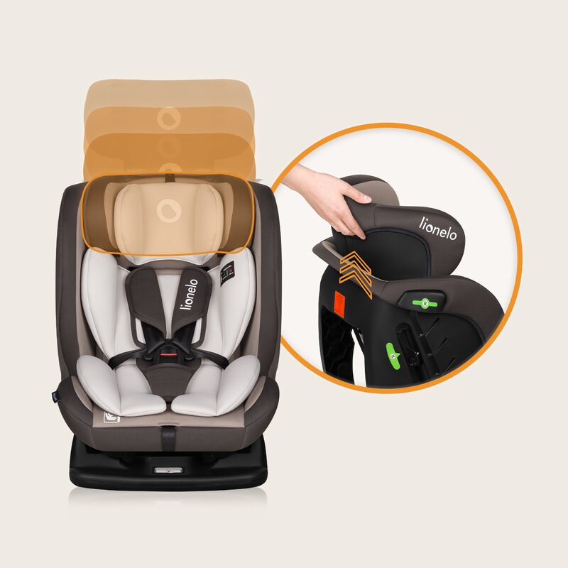 Scaun Auto Lionelo Aart i-Size 0-36kg Bej - imagine 5
