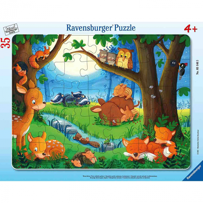 Ravensburger Puzzle Animalute Somnoroase 35 Piese