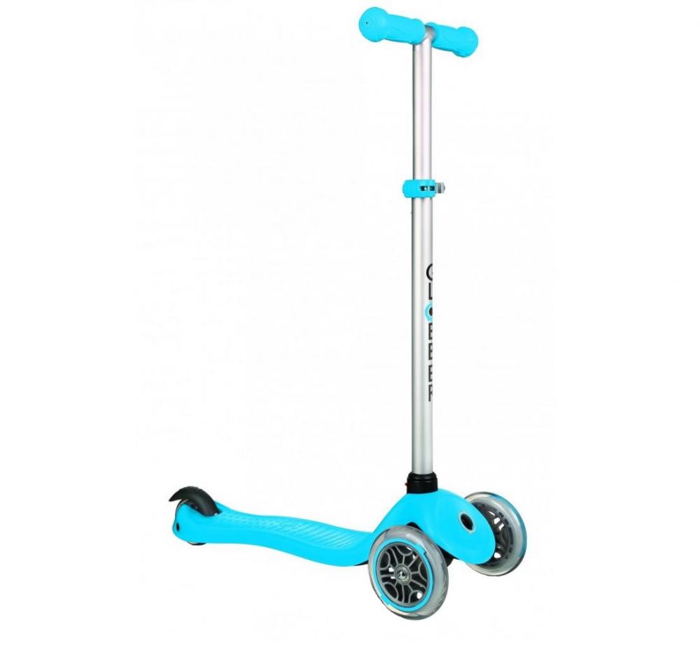 Globber Primo Sky Blue, 3 roti LED, Pliabila - imagine 8