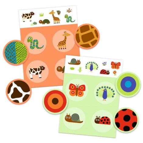 Joc Loto Djeco Blană și Pene - Memorie și Animale - imagine 3
