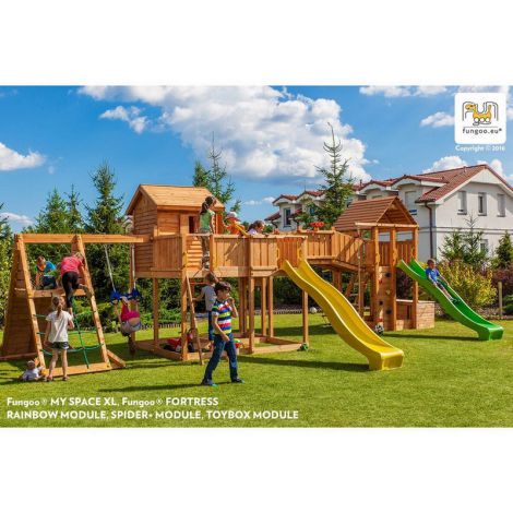Fungoo Maxi SPIDER LAND - Complex Joacă Lemn - imagine 2