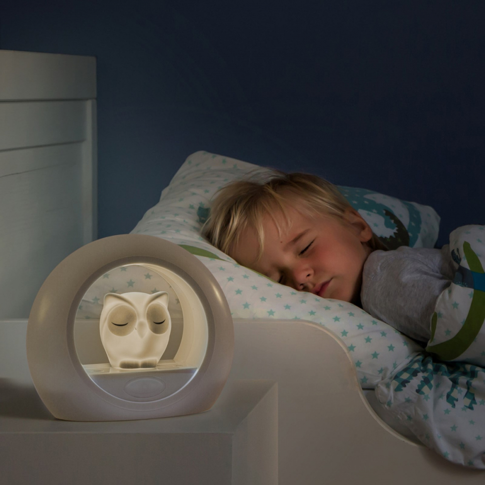 Lampa de veghe Zazu Kids Lou Taupe, cu senzor sunet - imagine 2