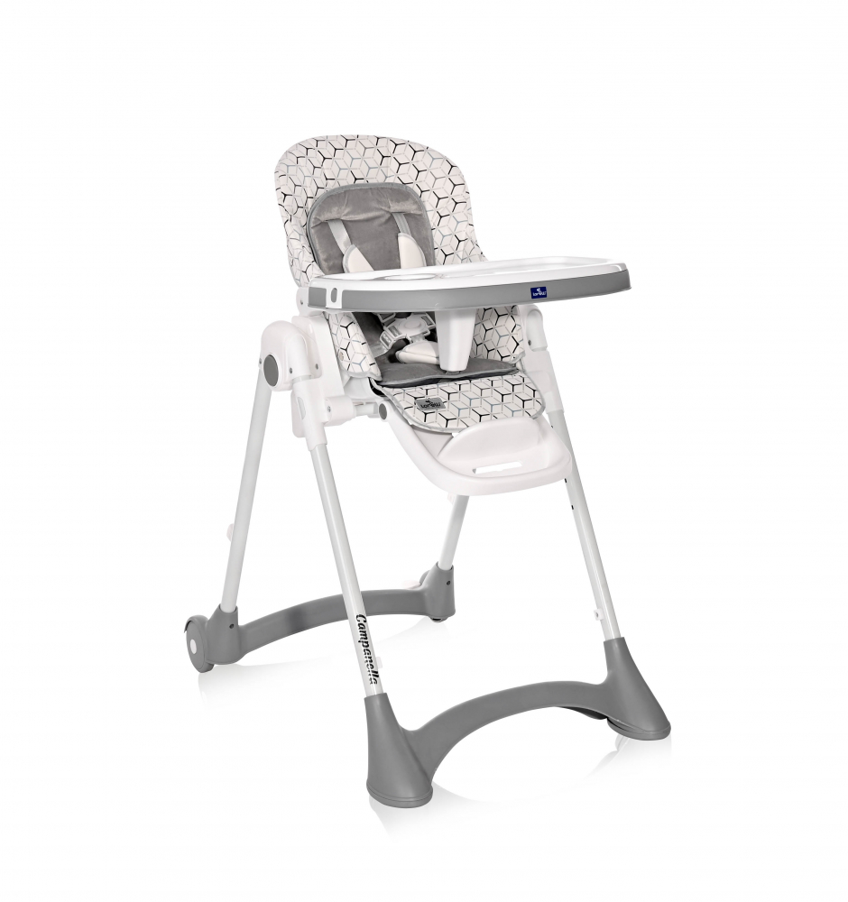 Scaun de masă Lorelli Campanella Grey Net 6-36 luni - imagine 2