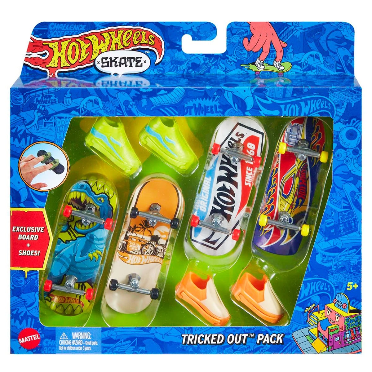 Set Hot Wheels Fingerboards cu Pantofi
