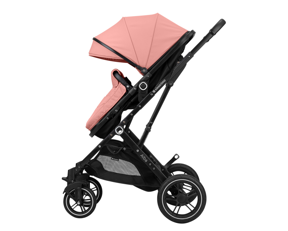 Carucior Transformabil 3 in 1 KikkaBoo Alba Pink - imagine 8