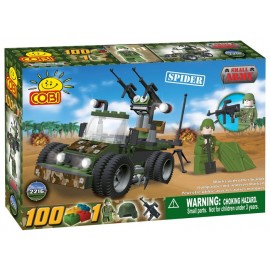 COBI Spider 2216 - Mașină Militară cu Tunuri Anti-Aeriene