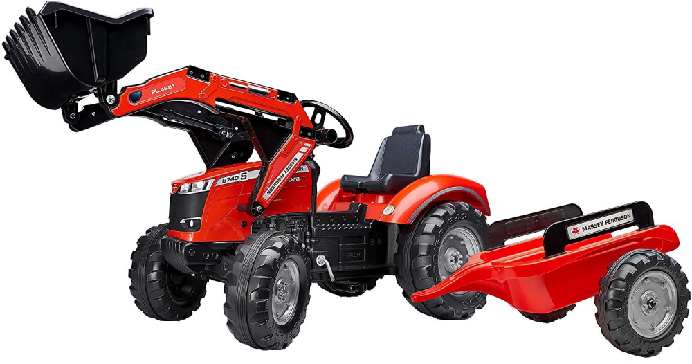 Tractor Falk Copii cu Remorca si Incarcator - imagine 3