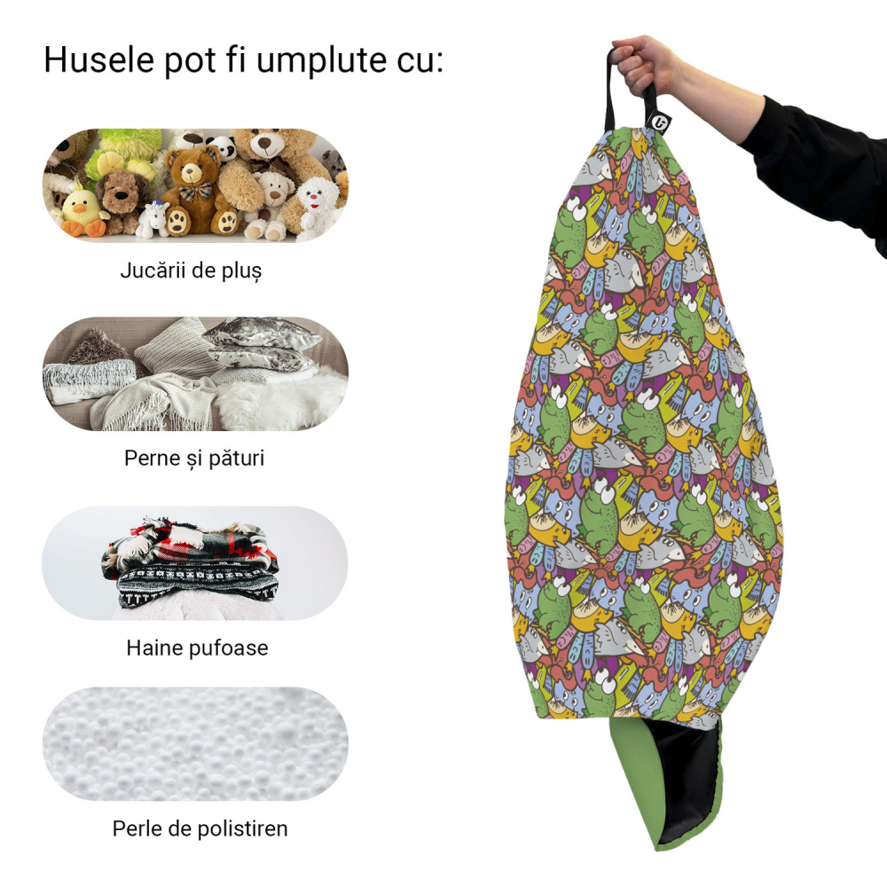 Husa Puf Para XL Updeco, Model Broscute