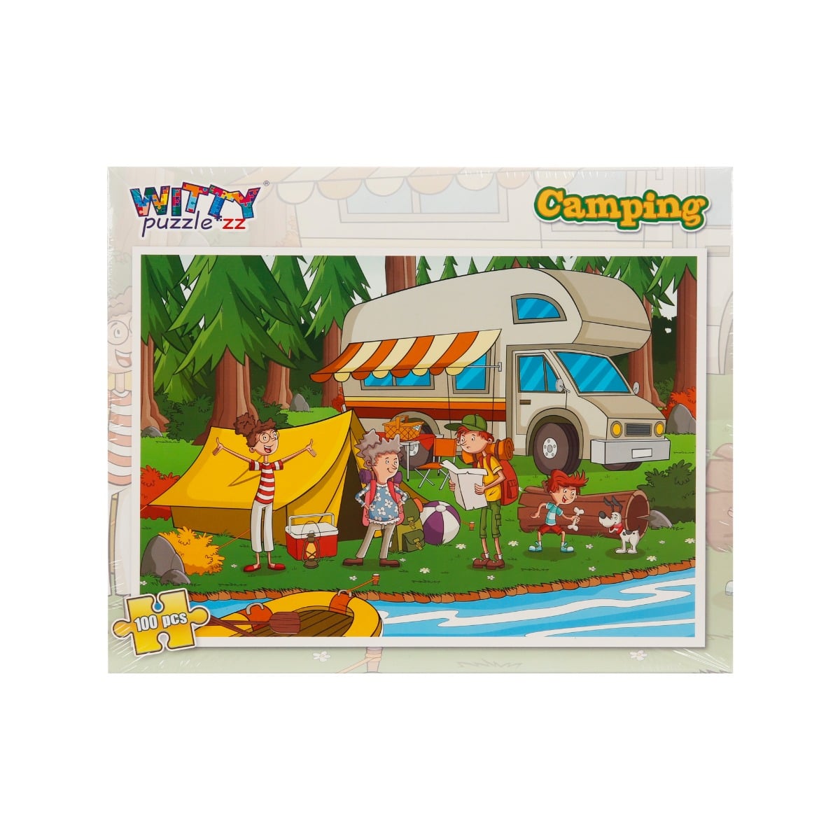 Puzzle Witty Puzzlezz 100 piese Camping