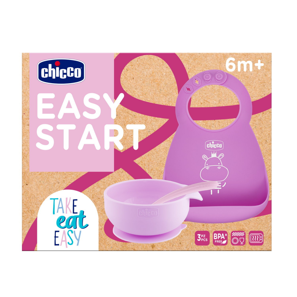 Set Diversificare Chicco Easy Start, Roz, 6m+ - imagine 2