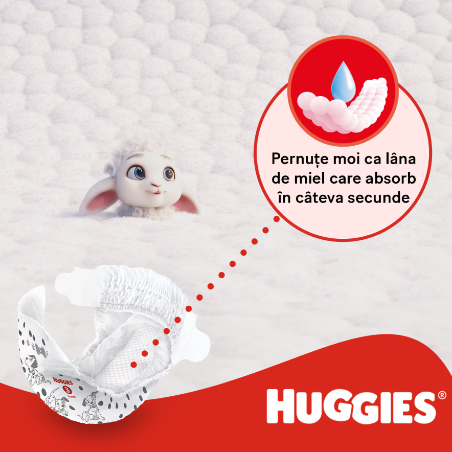 Scutece Huggies Ultra Comfort, Nr.4, 132 buc - imagine 3