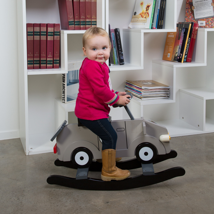 Balansoar Childhome My First Car Gri MDF