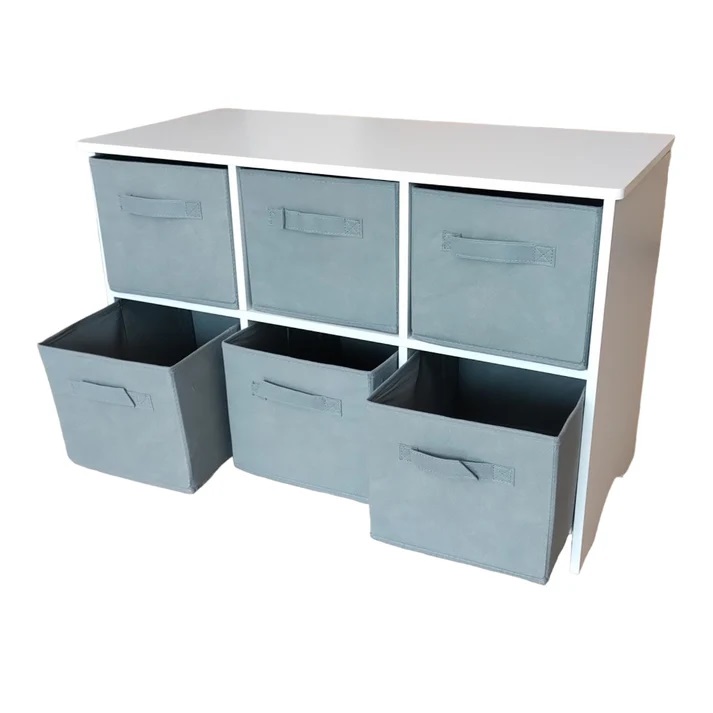 Mobilier depozitare Ginger Home 6 cutii textile - imagine 4