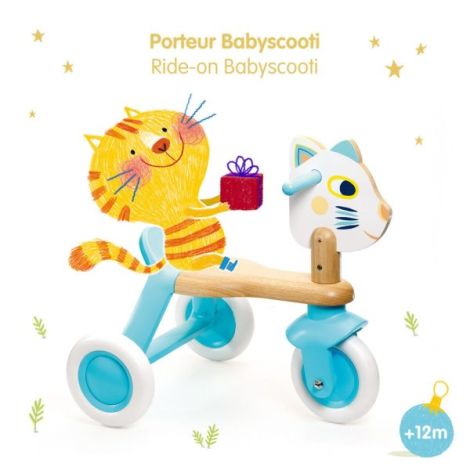 Tricicleta Djeco Lemn Fără Pedale +12luni - imagine 3