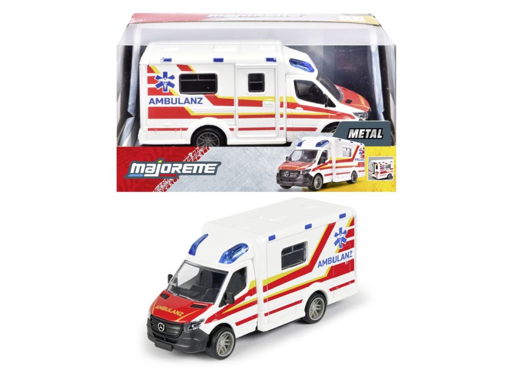 Majorette Ambulanță Mercedes Metalică 1:43