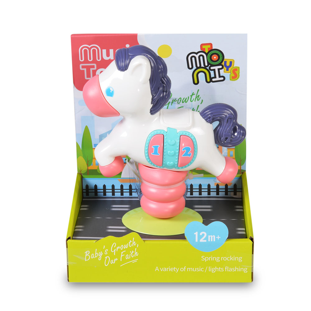 Jucarie Poni Baby Pony Girl cu Muzica si Lumini Moni - imagine 5