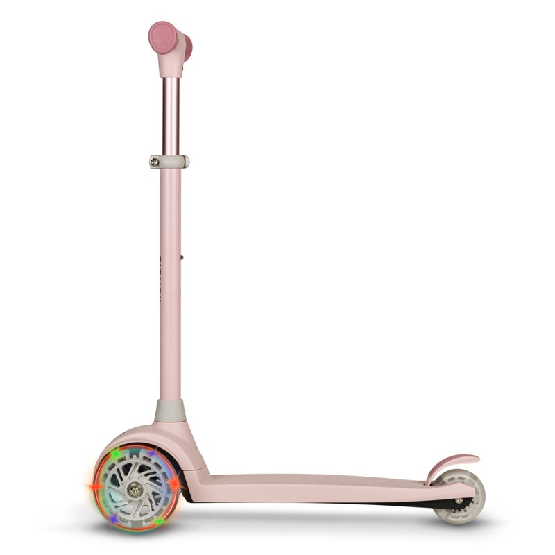Trotineta Lionelo Jessy Roz, 3 Roti LED, Pliabila - imagine 2