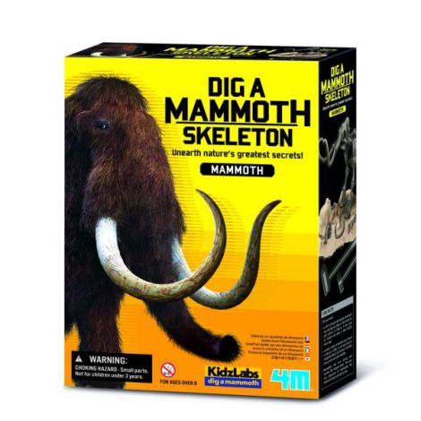 Set Sapa Descopera Mamut 4M - Jucarie Educativa Paleontolog
