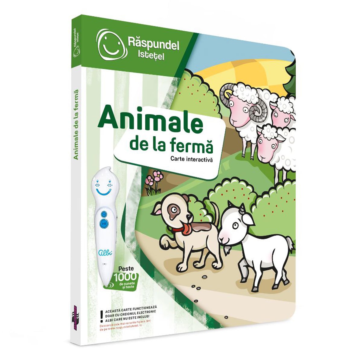 Raspundel Istetel - Animale de la Ferma, Carte Interactivă