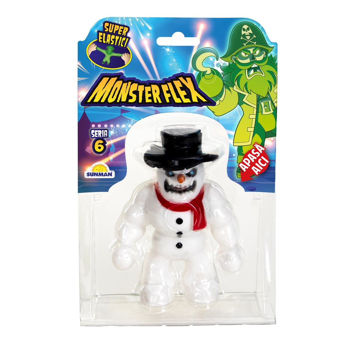 Figurina Monster Flex S6 Snow Badman, Se intinde