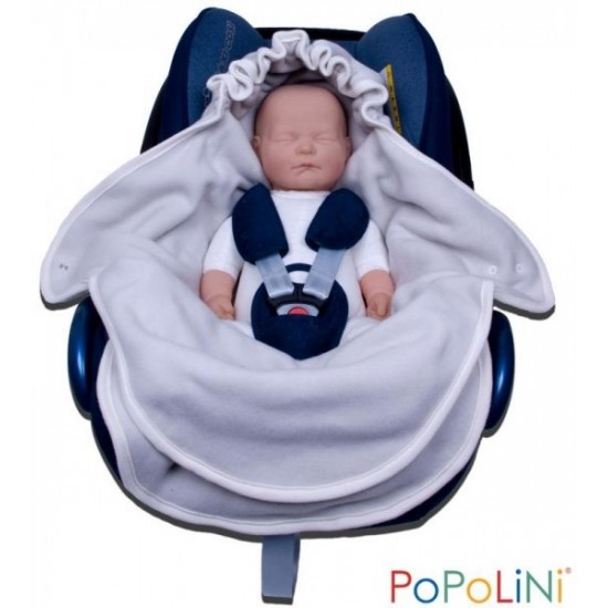 Husa scaun auto Iobio din lână merinos Light Grey - imagine 3