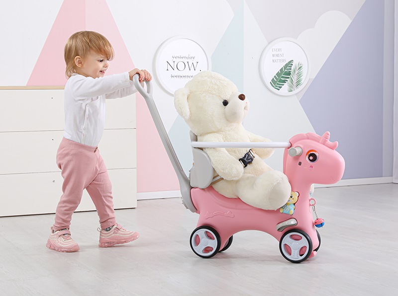 Balansoar 3 in 1 Nichiduta Happy Unicorn Roz - imagine 11