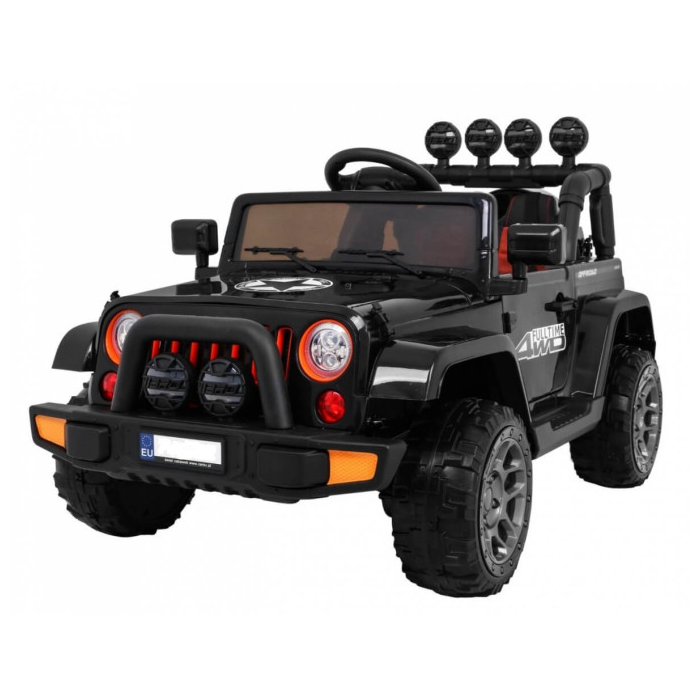 Mașinuță Electrică 4x4 Full Time Negru | Autokids