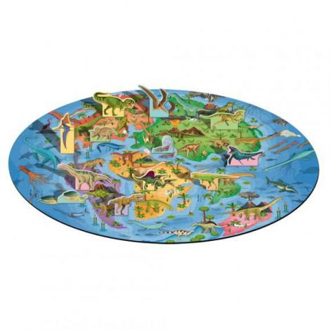 Set Dinozauri Sassi | Carte + Puzzle 200 piese - imagine 2