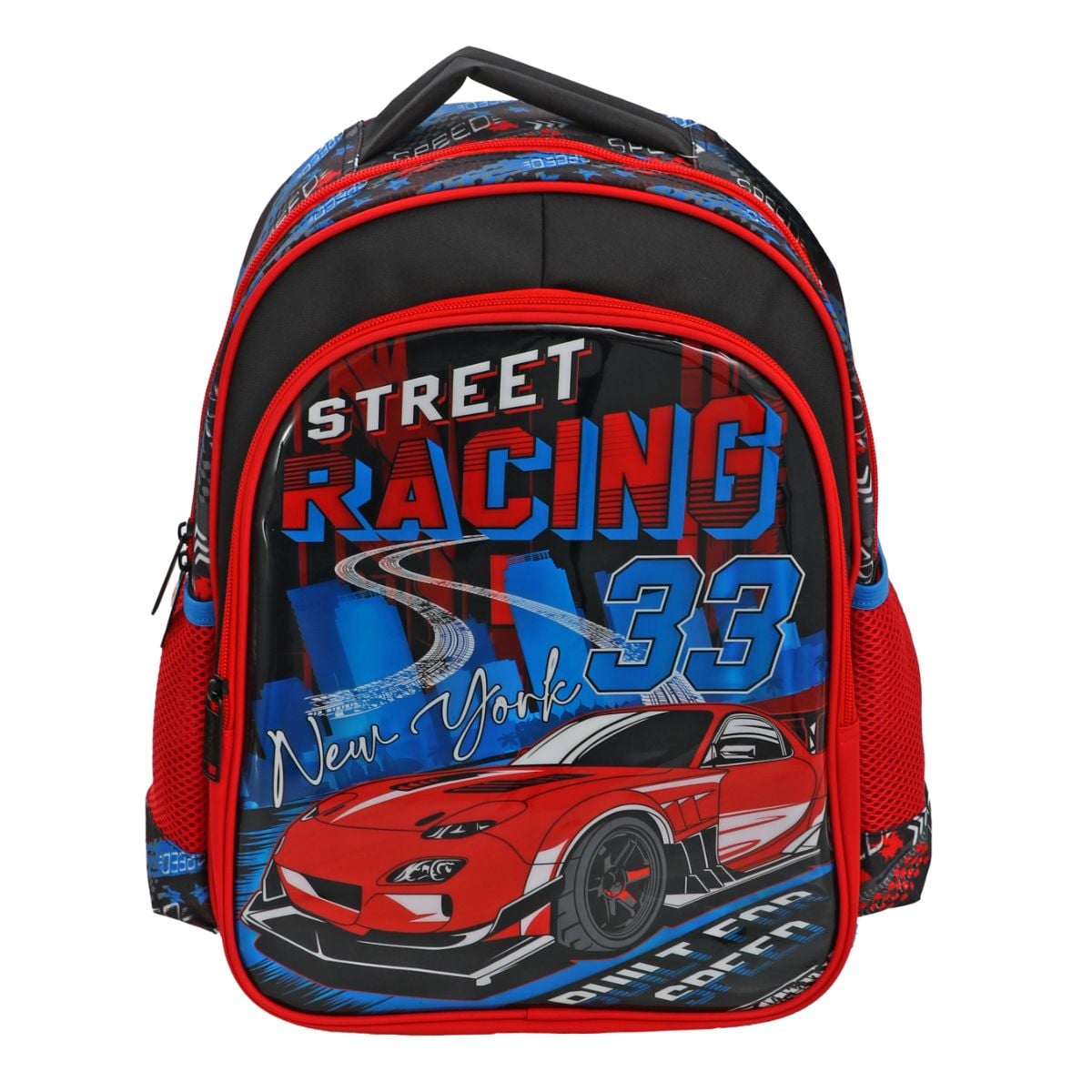 Ghiozdan Street Racing Sun Design, 2 Compartimente