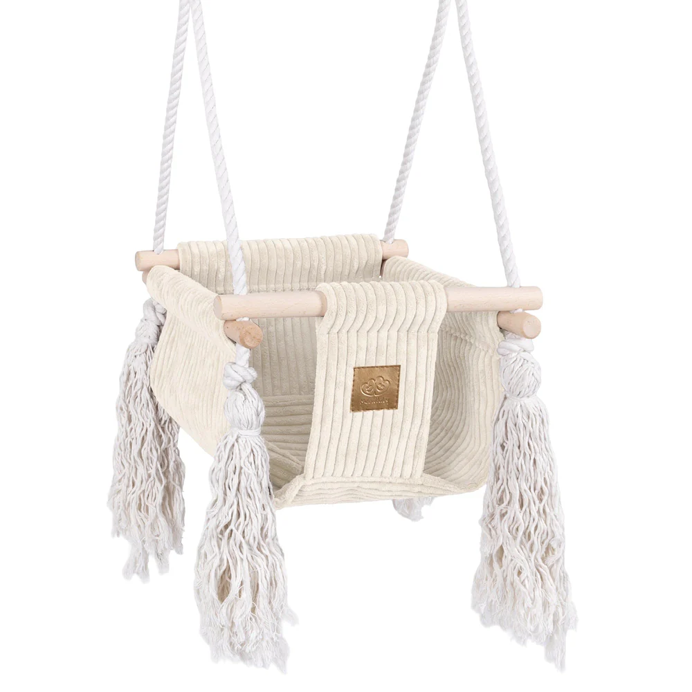 Leagan Catifea MeowBaby Ecru | Confort Premium - imagine 7
