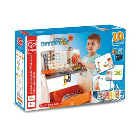 Hape Banc de Lucru Științific - 58 Piese Educaționale - imagine 2