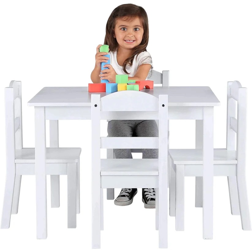 Set Masă și 4 Scaune Copii Ginger Home, Sigur și Elegant - imagine 6