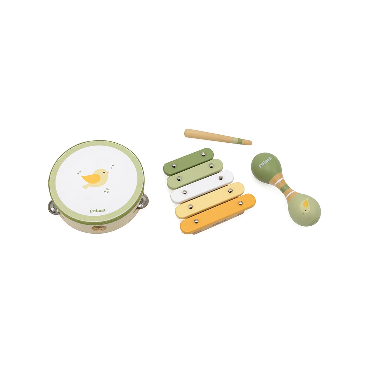 Set Muzical Viga Pasari Lemn Montessori