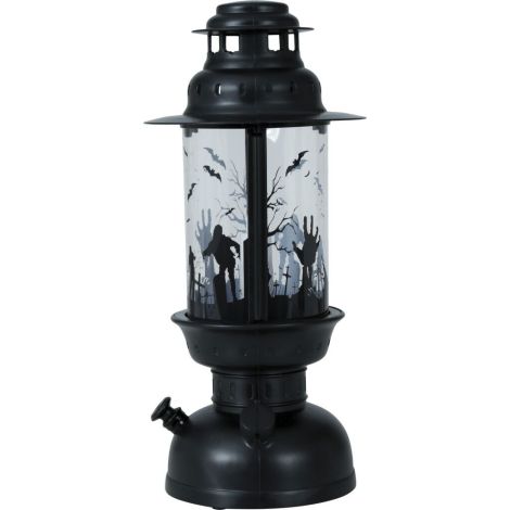Felinar Halloween Negru Guirca cu LED - imagine 4