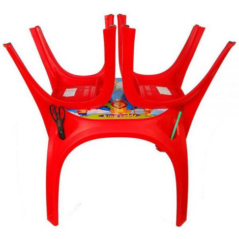 Set Masuta + 2 Scaune Pilsan King Table Red - imagine 2