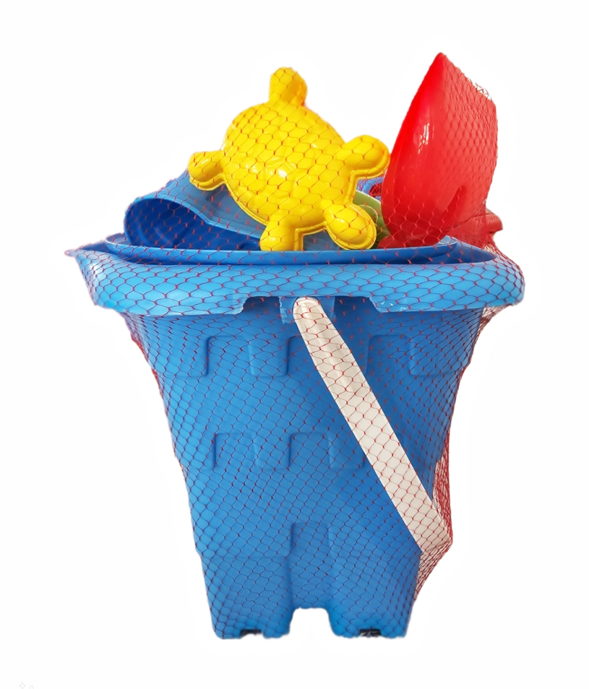 Set 9 Jucării de Nisip Castel Blue - Burak Toys - imagine 2