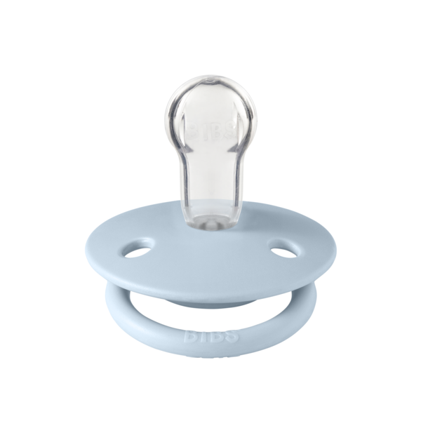 Suzeta Bibs De Lux Silicon, Tetină Rotundă, Baby Blue