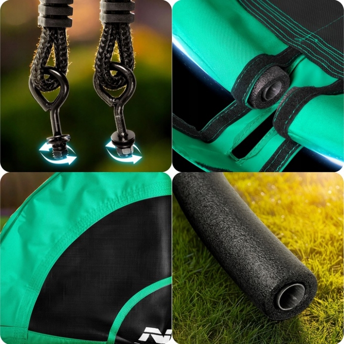 Leagan cuib Neo-Sport XXL Verde, 110cm - imagine 4