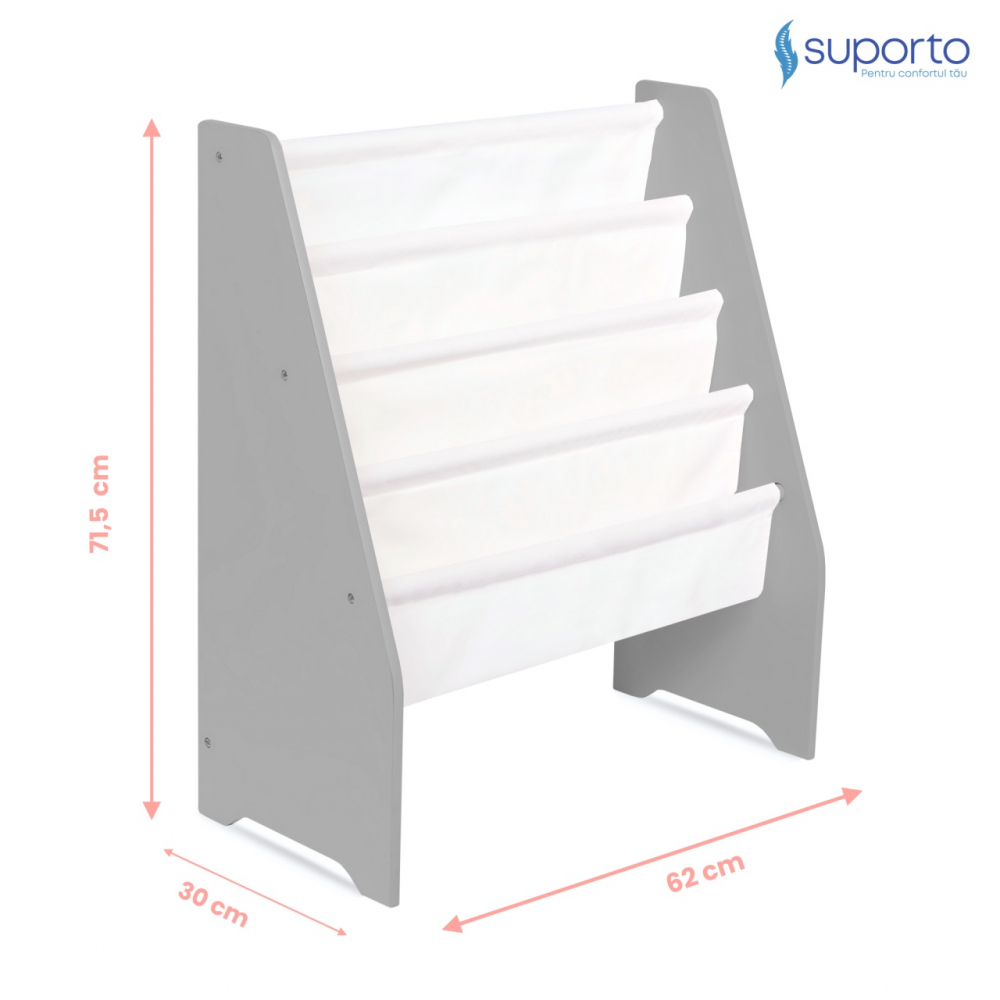 Raft Suporto Gri - Organizator Copii 71.5cm - imagine 5