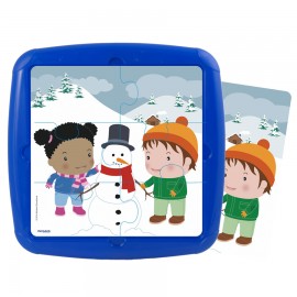 Puzzle Iarna Miniland, 6 Piese, Educativ
