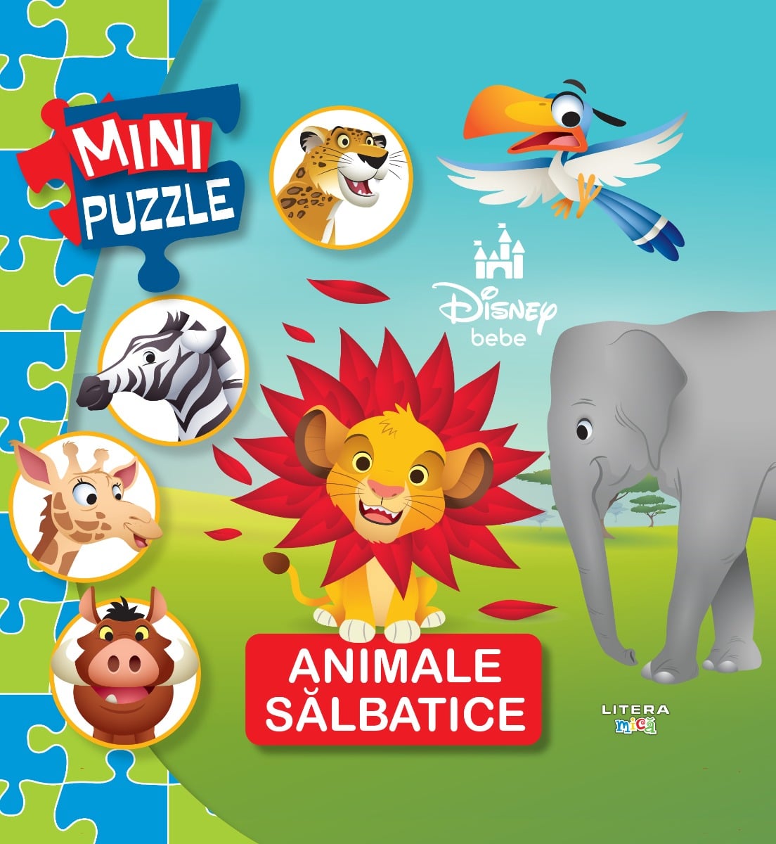 Mini Puzzle Animale Salbatice Litera