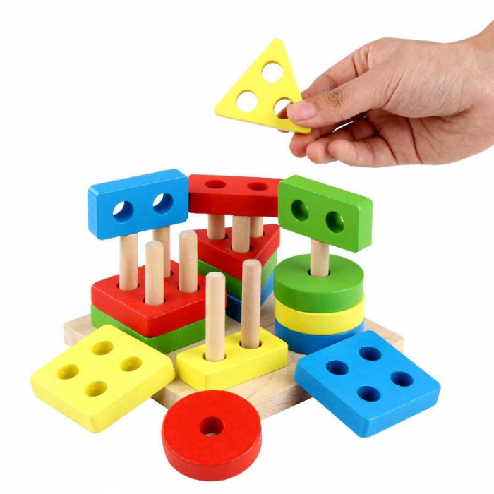 Joc Montessori Krista - Sortare Forme și Culori