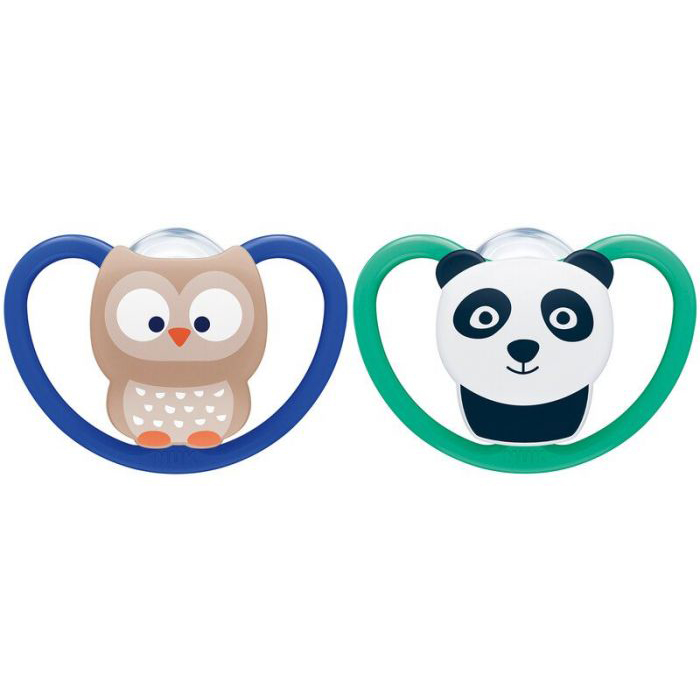 Set 2 Suzete NUK Space M3, 18-36 luni
